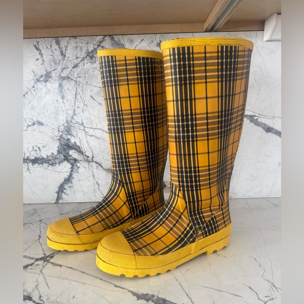 J. Crew | Plaid Wellies | Rain Boots